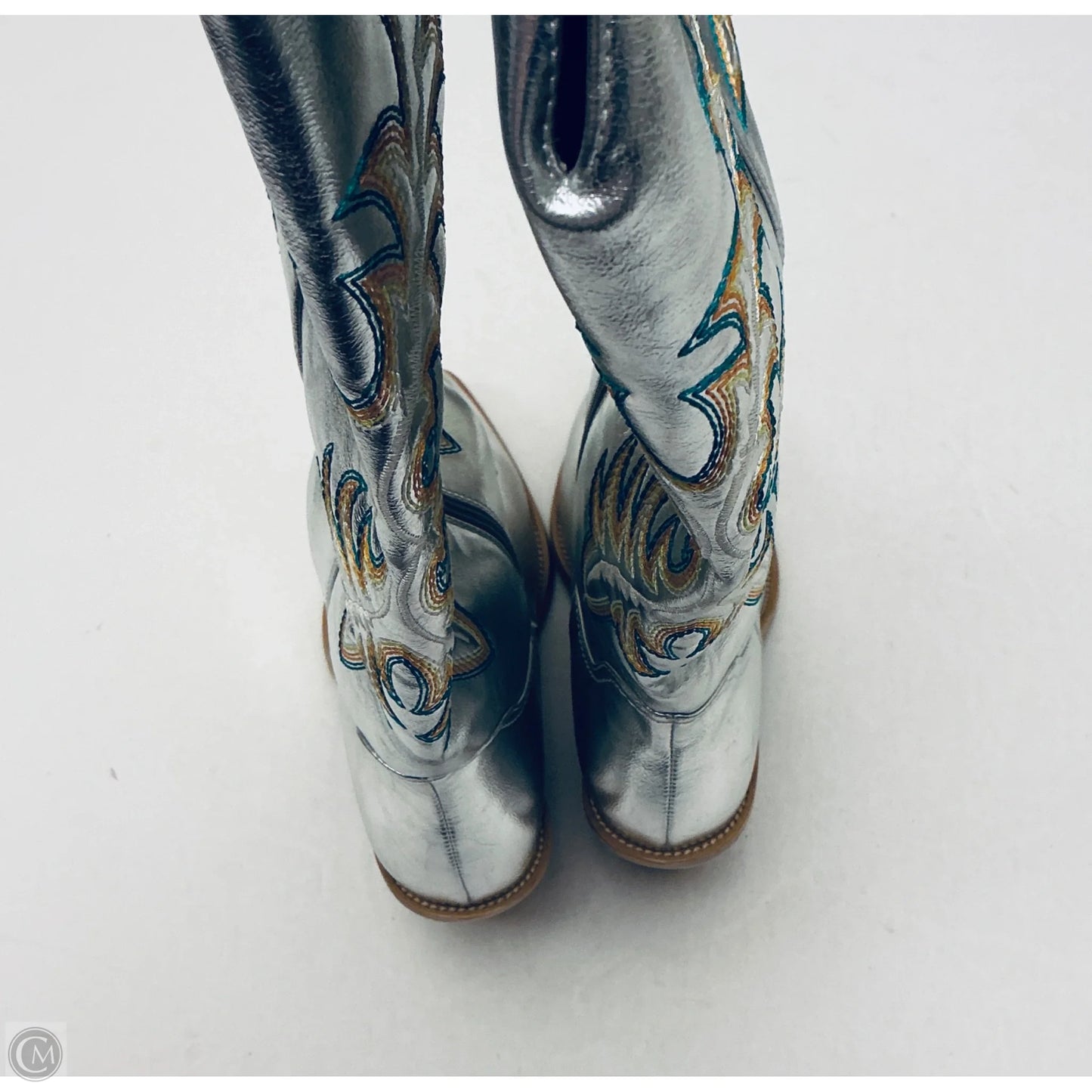 Boots Western By Cmc In Silver, Size: 10