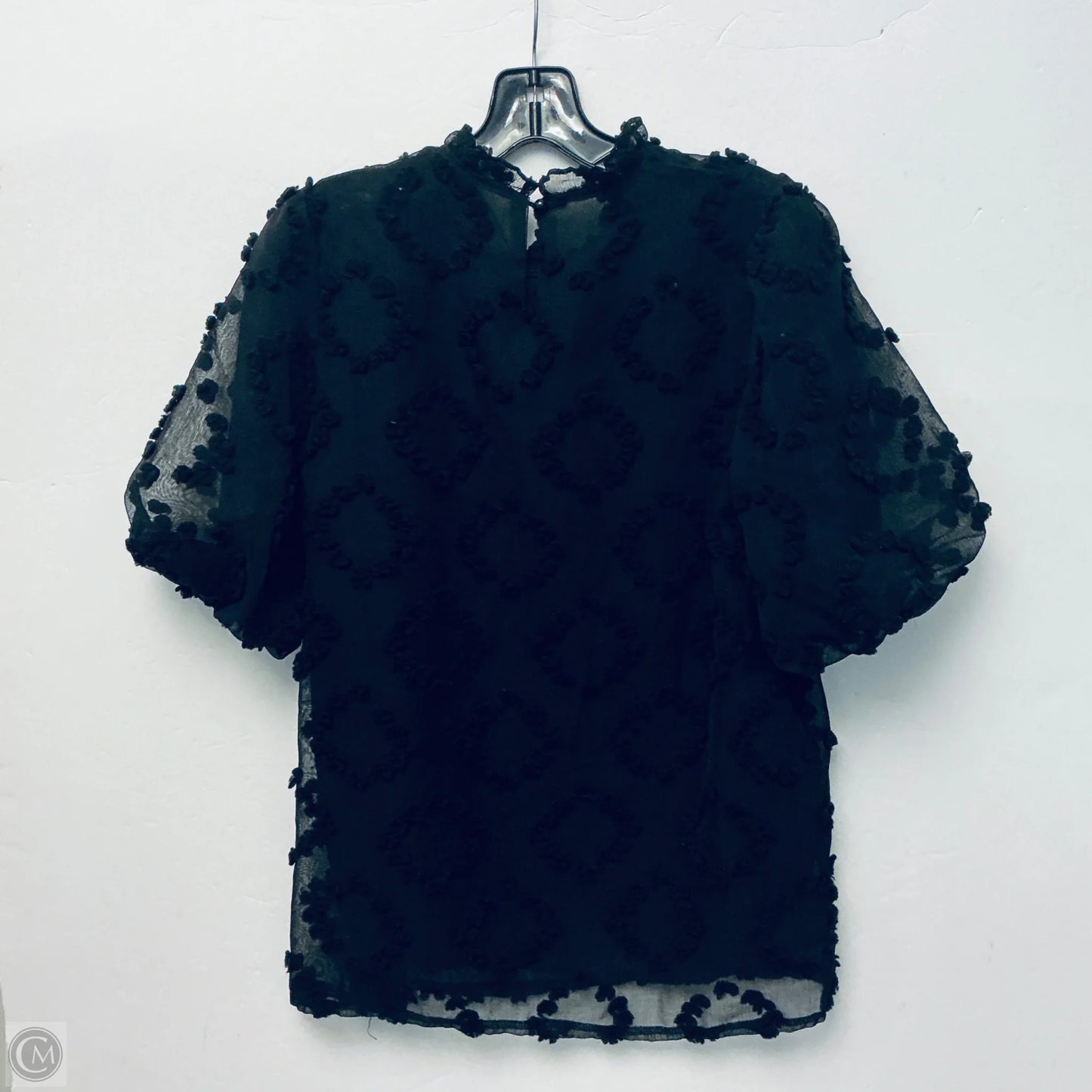 Top Short Sleeve Basic By Cme In Black, Size: L