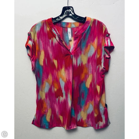 Top Short Sleeve Basic By Dear Scarlett In Pink, Size: M