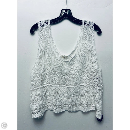 Top Sleeveless Basic By Pol In White, Size: Osfm