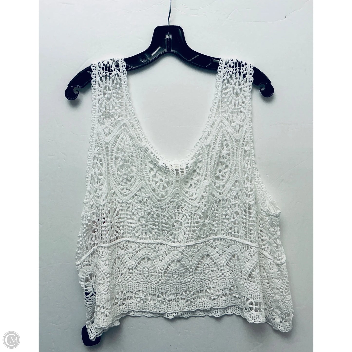 Top Sleeveless Basic By Pol In White, Size: Osfm