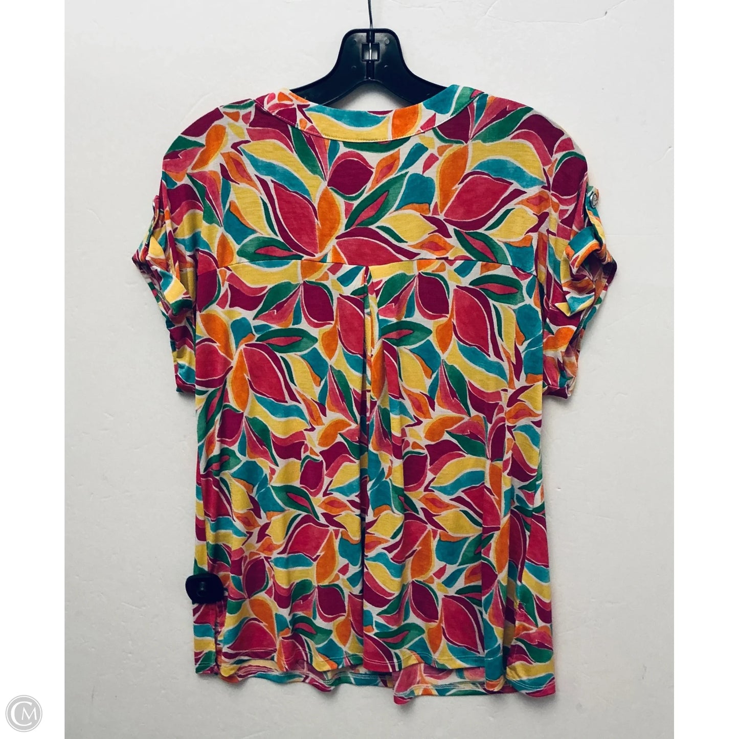 Top Short Sleeve Basic By Dear Scarlett In Maroon, Size: M