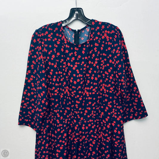 Dress Casual Midi By Cme In Navy, Size: Xxl