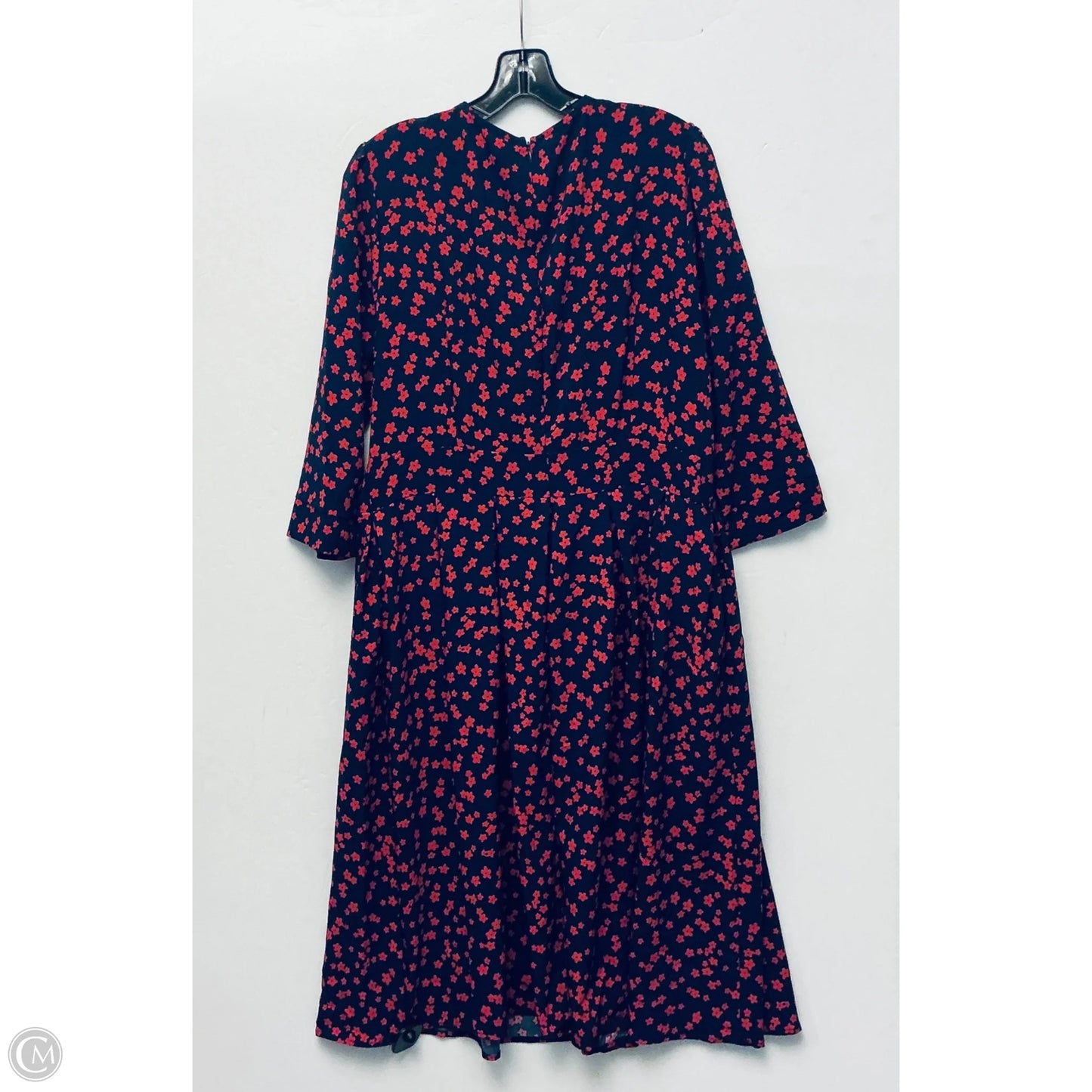Dress Casual Midi By Cme In Navy, Size: Xxl