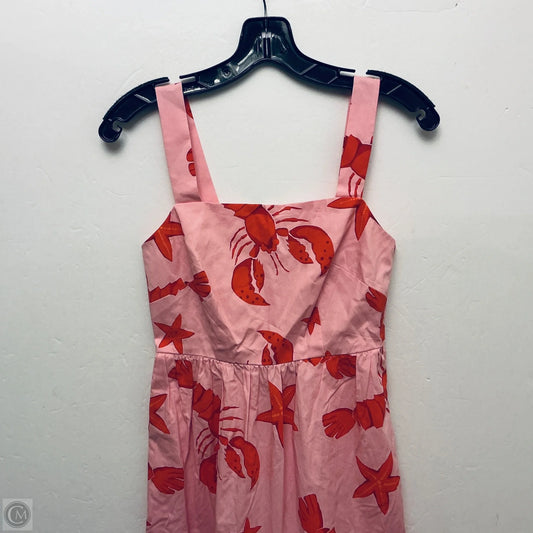 Dress Casual Midi By J. Crew In Pink, Size: 0