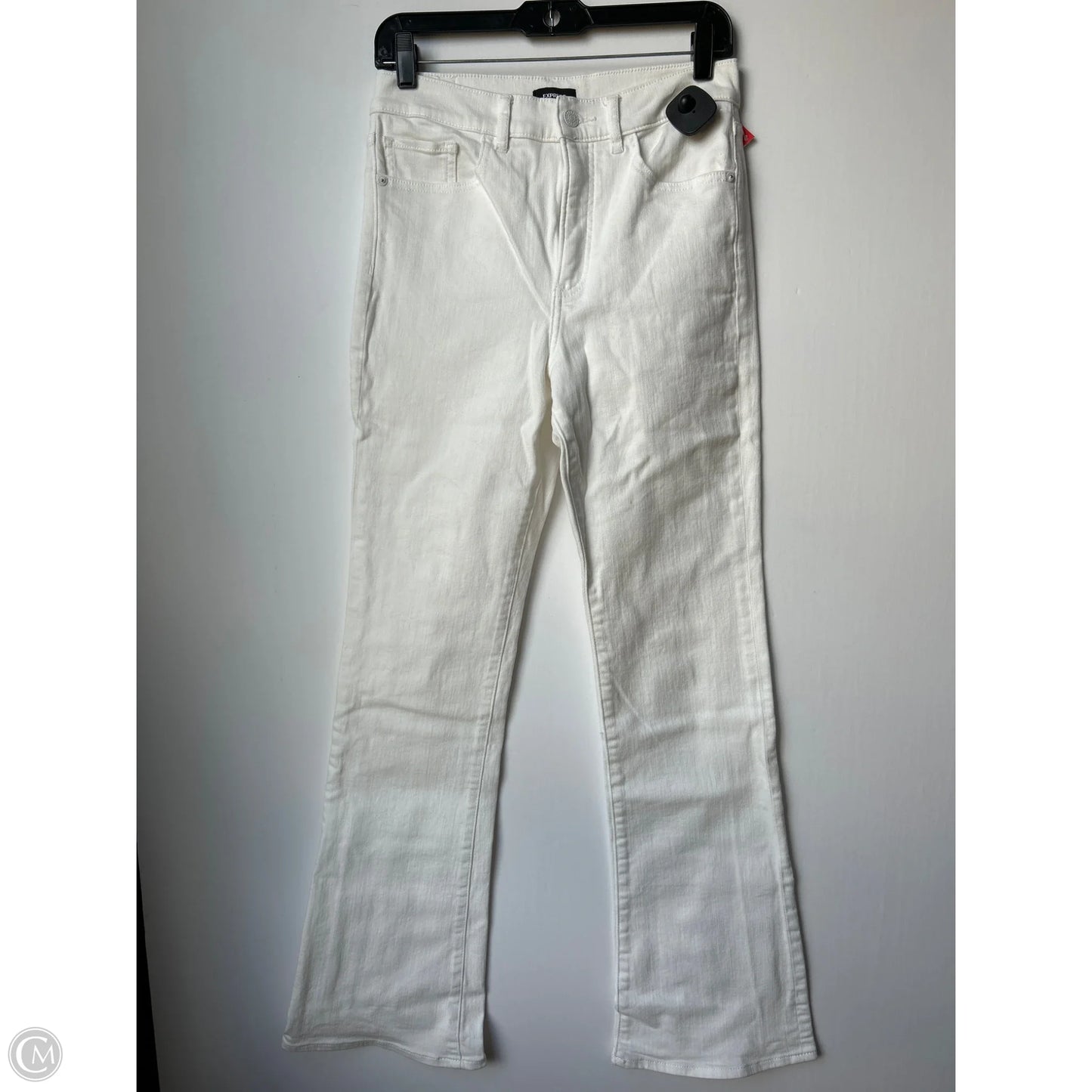 Jeans Straight By Express In White, Size: 6