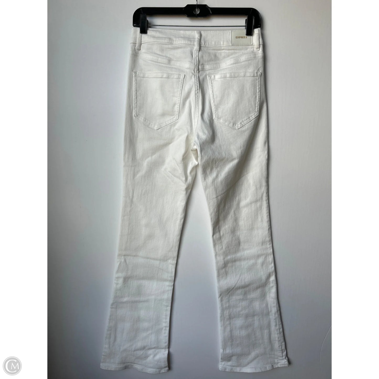 Jeans Straight By Express In White, Size: 6