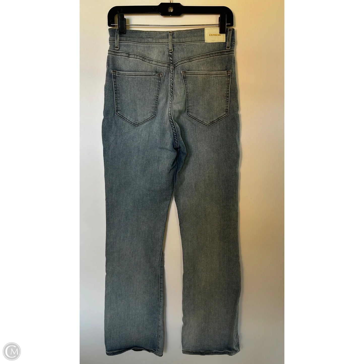 Jeans Straight By Express In Blue Denim, Size: 8
