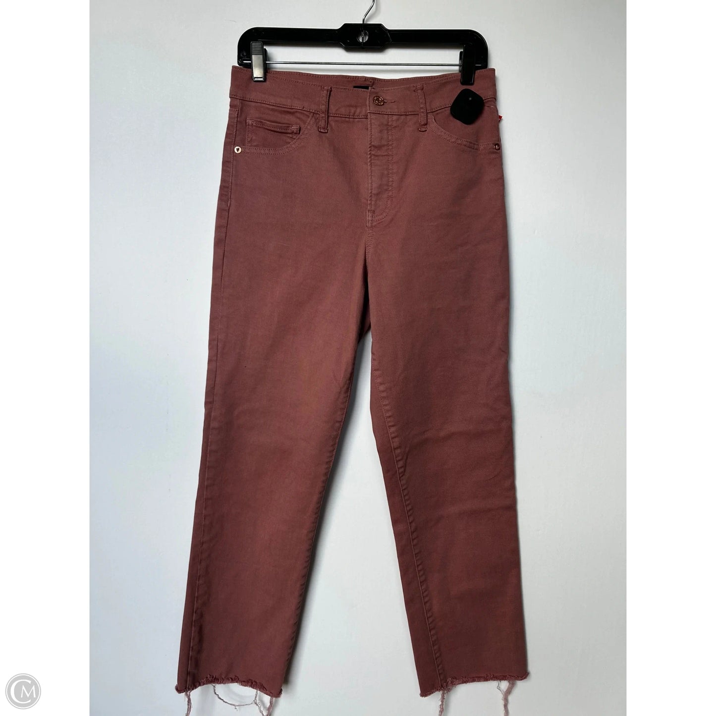 Jeans Straight By Express In Pink Denim, Size: 6