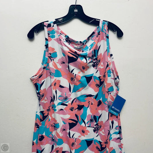 Dress Casual Midi By Columbia In Multi-colored, Size: L