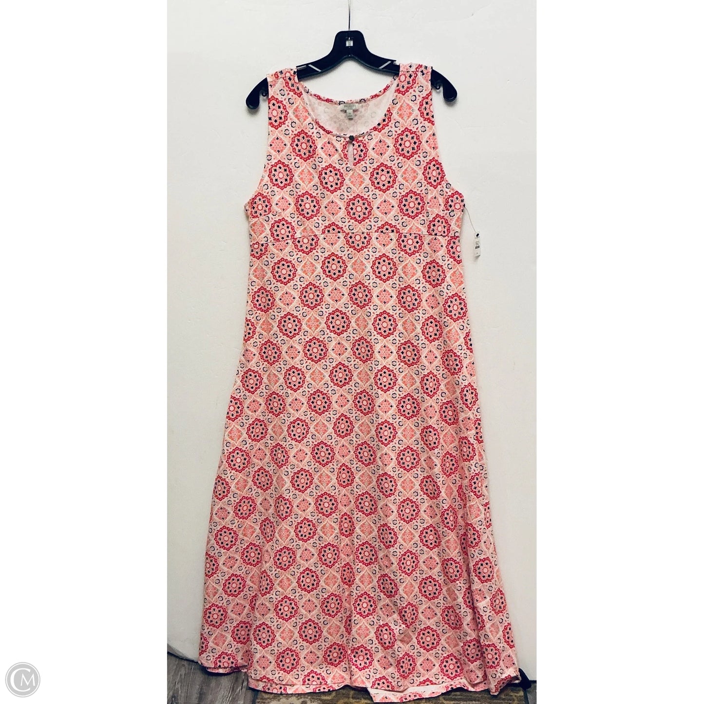 Dress Casual Maxi By Talbots In Pink, Size: Xl