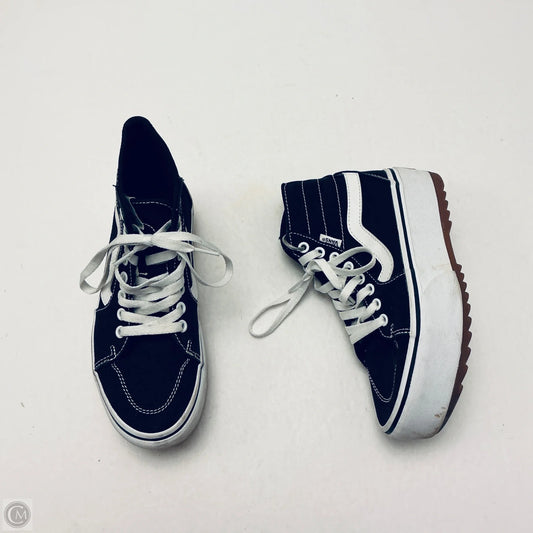 Shoes Sneakers Platform By Vans In Black, Size: 6.5