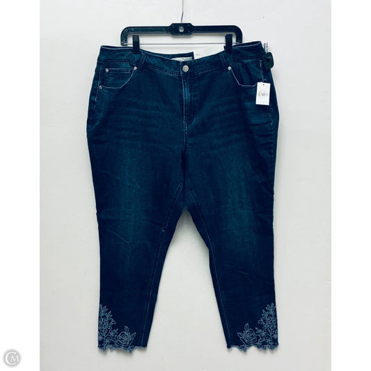Jeans Straight By Cato In Blue Denim, Size: 20