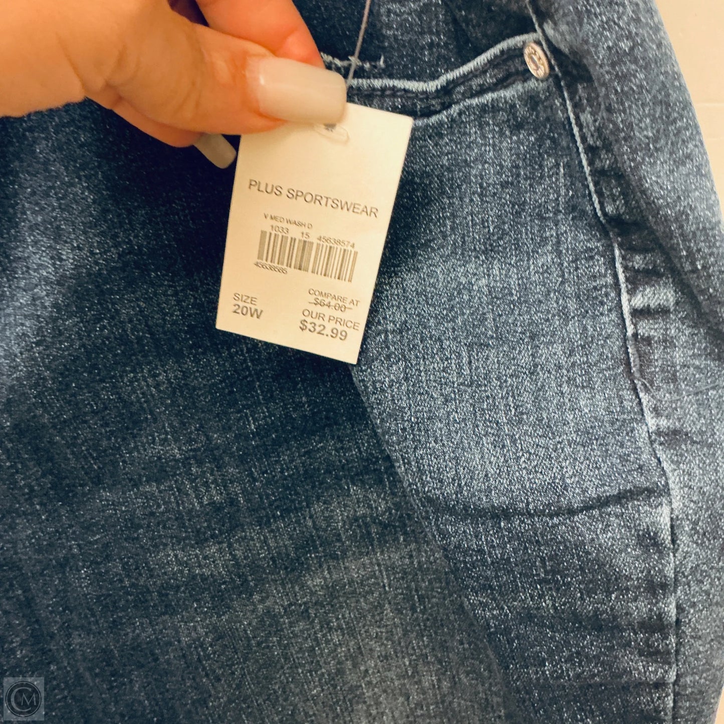Jeans Straight By Cato In Blue Denim, Size: 20