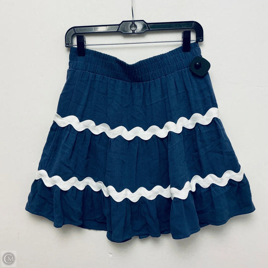 Skirt Mini & Short By She + Sky In Blue, Size: M