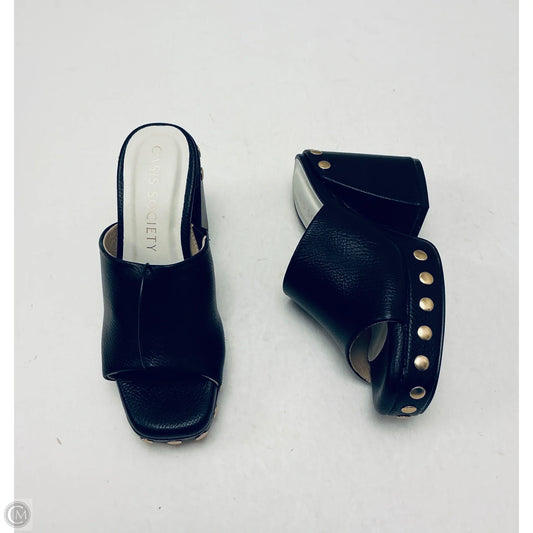 Sandals Heels Platform By Oasis Society In Black, Size: 6