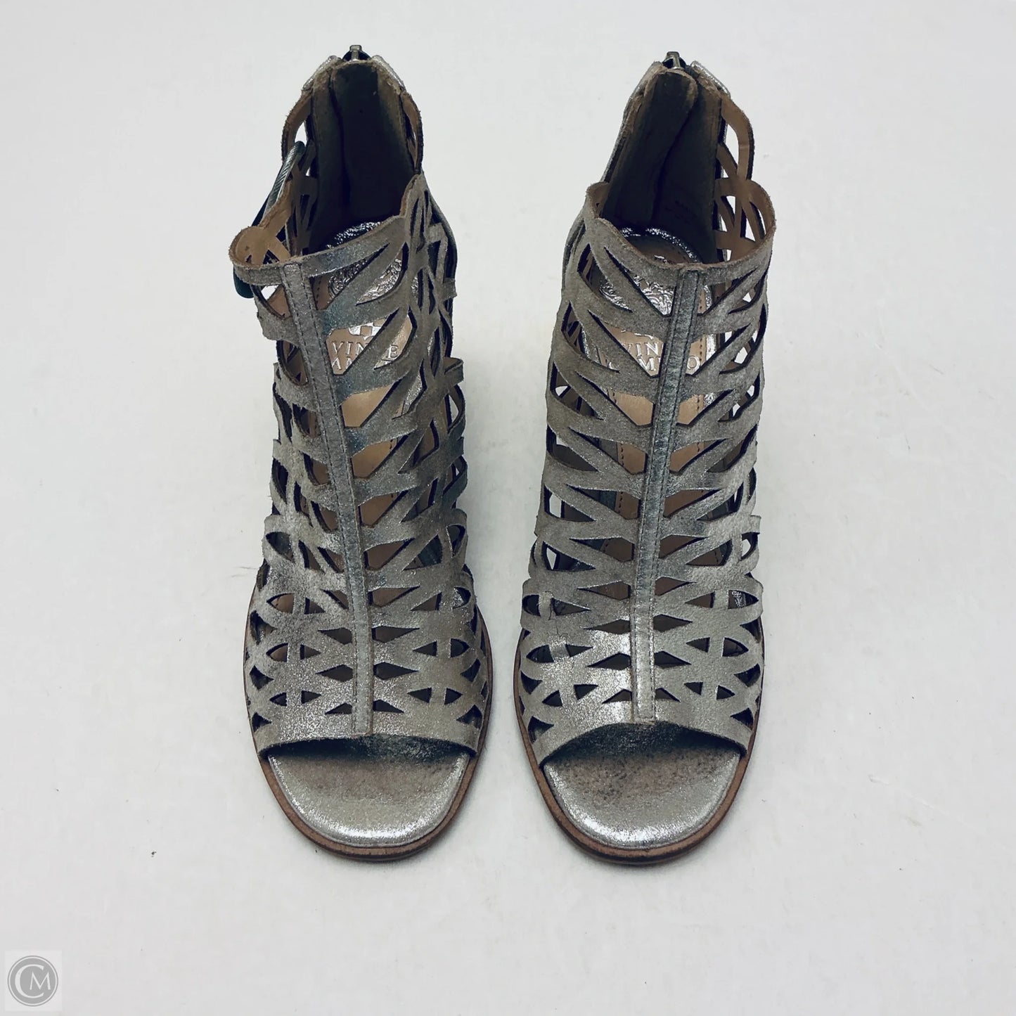 Sandals Heels Wedge By Vince Camuto In Gold, Size: 6