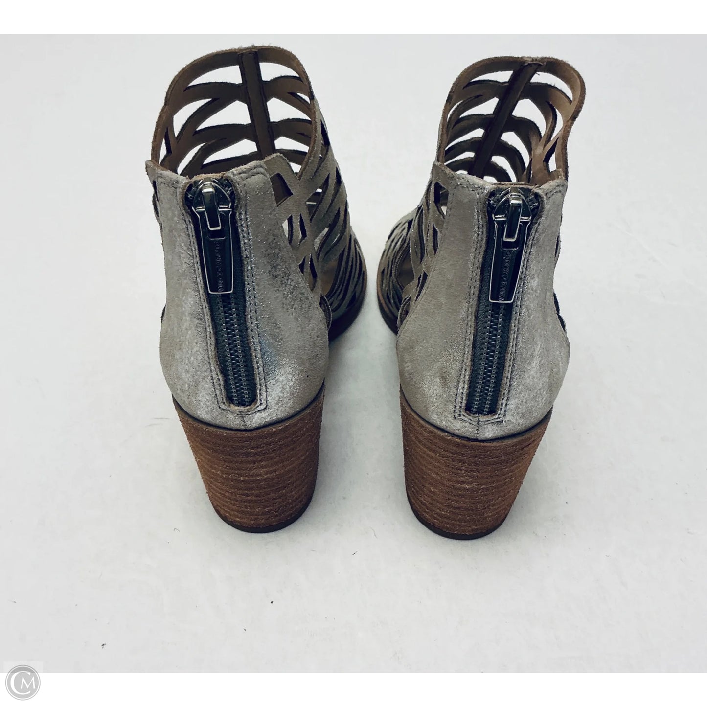Sandals Heels Wedge By Vince Camuto In Gold, Size: 6