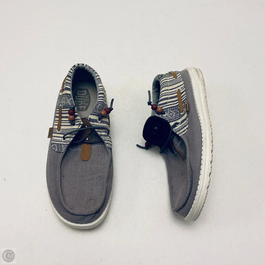 Shoes Sneakers By Hey Dude In Grey, Size: 9