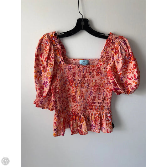 Top Short Sleeve Basic By Cece In Pink, Size: M
