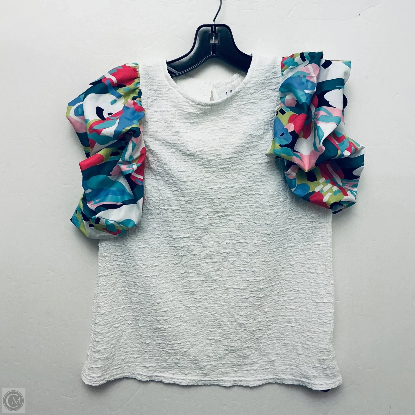 Top Short Sleeve Basic By Thml In White, Size: Xs