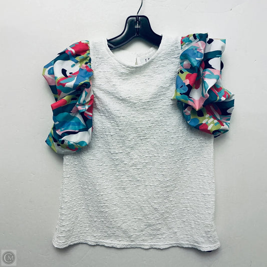 Top Short Sleeve Basic By Thml In White, Size: Xs