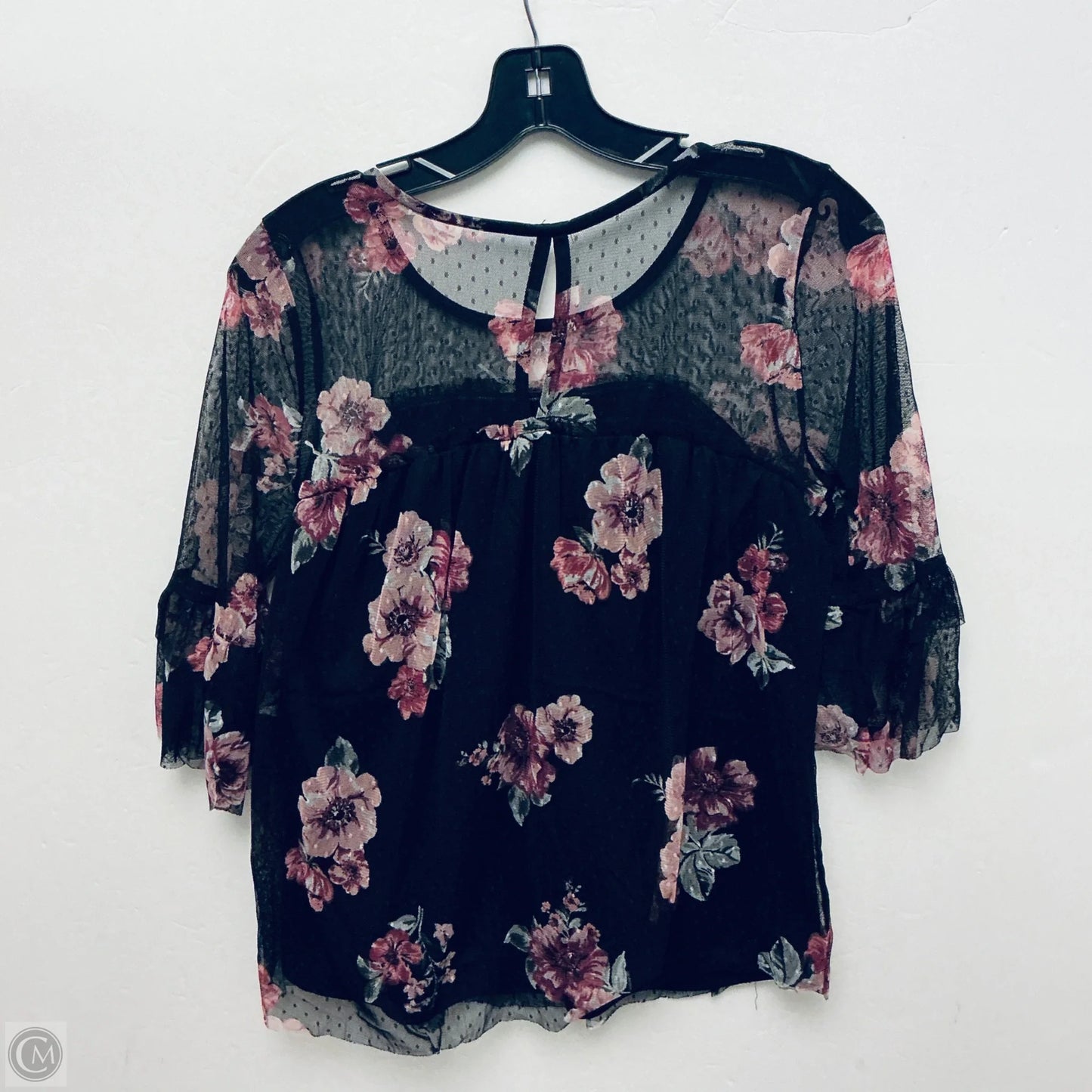 Top Long Sleeve Basic By No Boundaries In Black, Size: L
