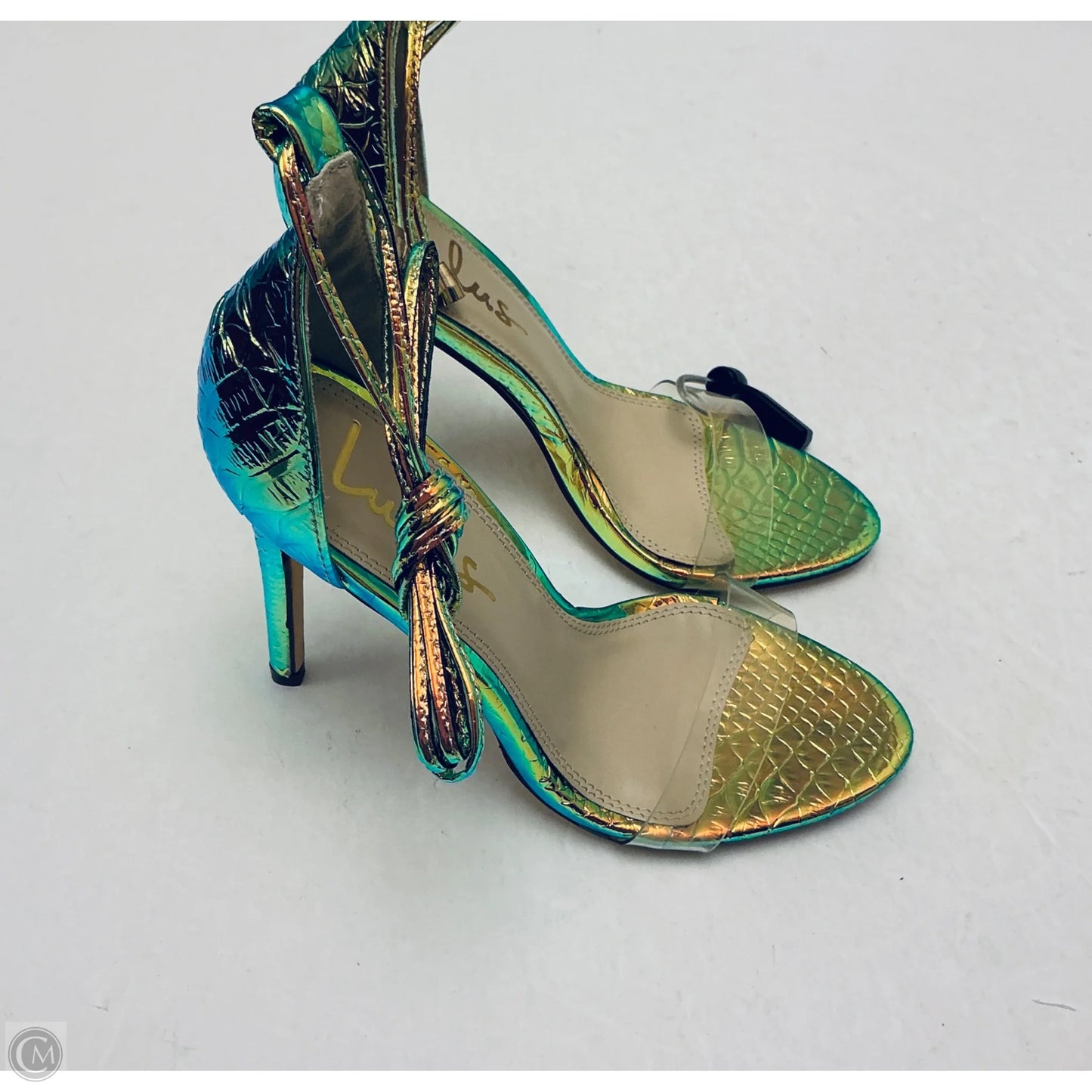 Shoes Heels Stiletto By Lulus In Green, Size: 6