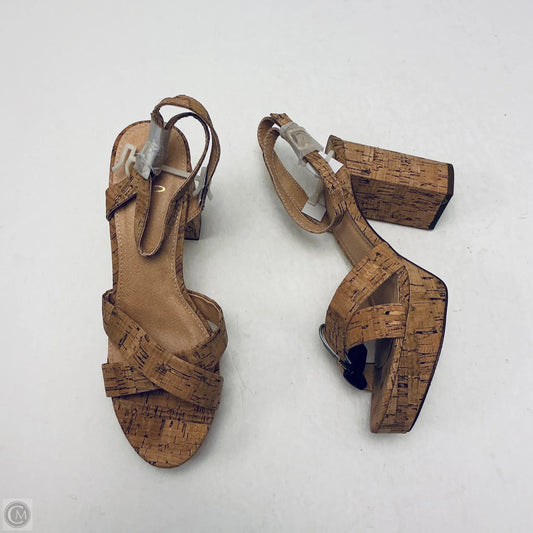 Sandals Heels Stiletto By Lulus In Brown, Size: 9