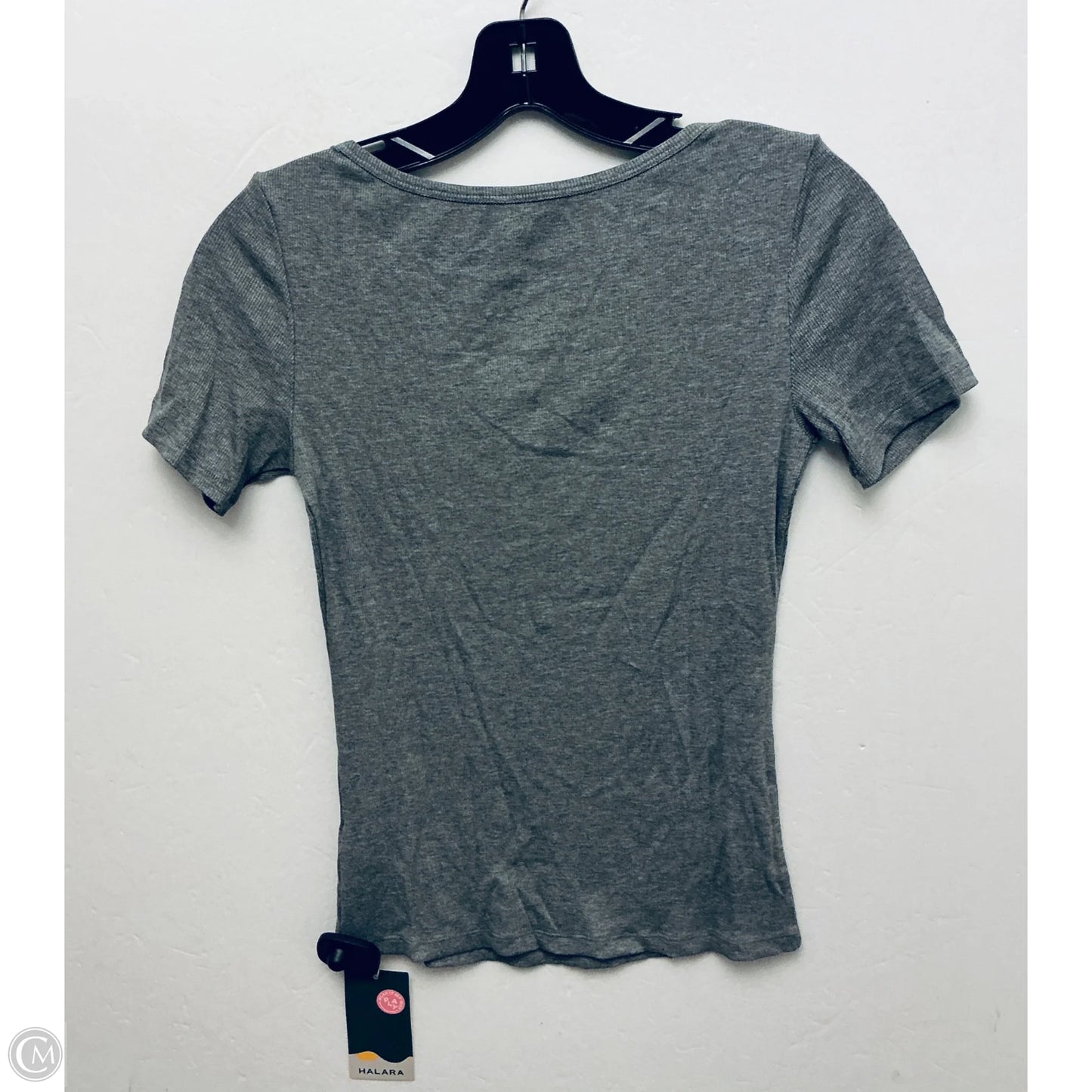 Athletic Top Short Sleeve By Halara In Grey, Size: Xs