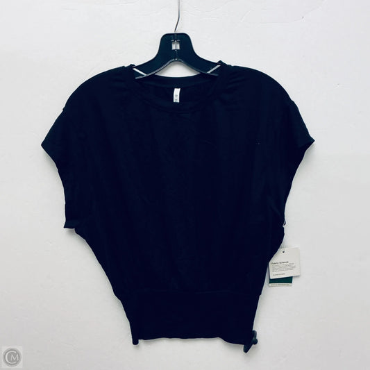 Athletic Top Short Sleeve By Halara In Black, Size: S