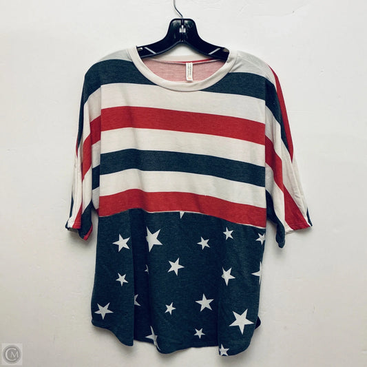 Top Short Sleeve Basic By Flamingo Urban In Multi-colored, Size: L