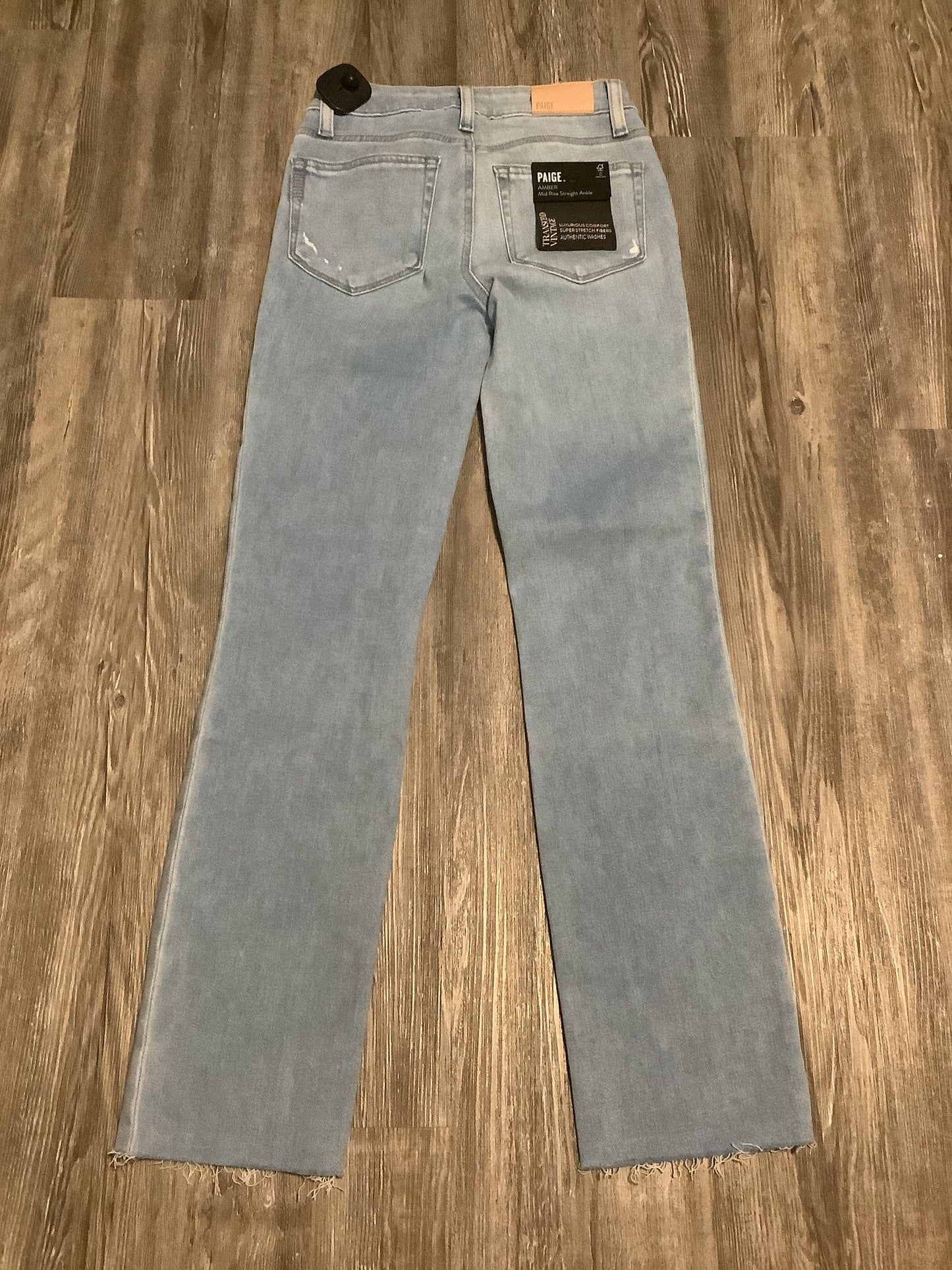 Jeans Straight By Paige In Blue Denim, Size: 2