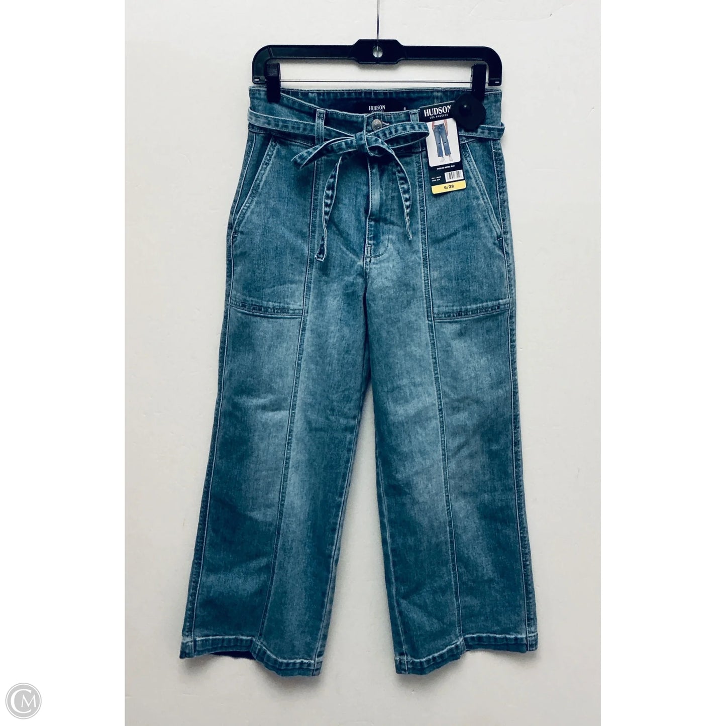 Jeans Straight By Hudson In Blue Denim, Size: 6