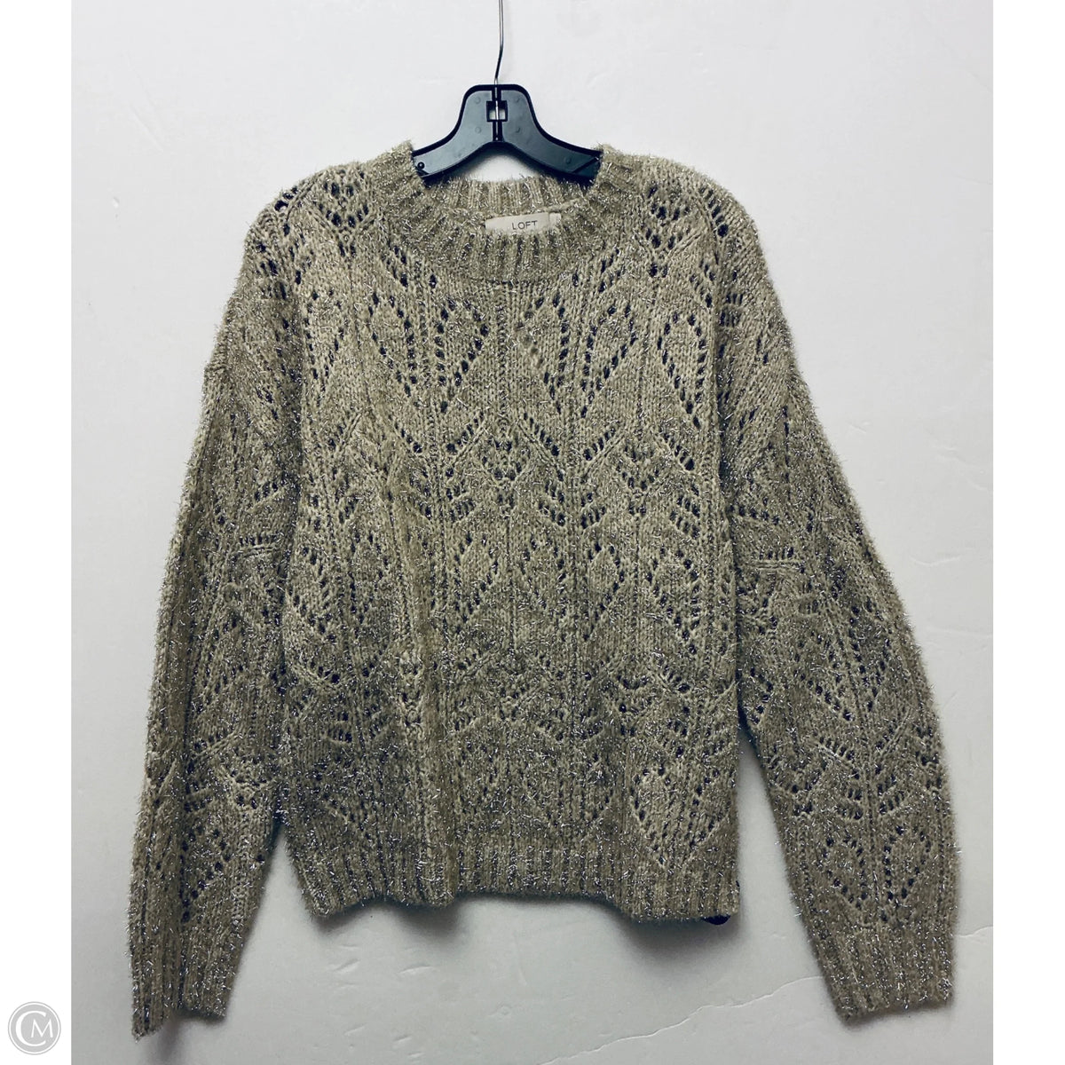 Sweater By Loft In Gold, Size: L