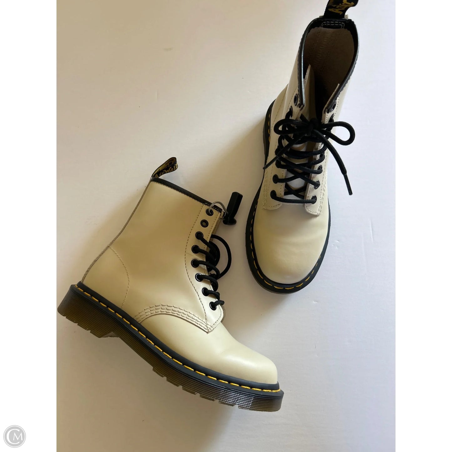 Boots Hiking By Dr Martens In Cream, Size: 6