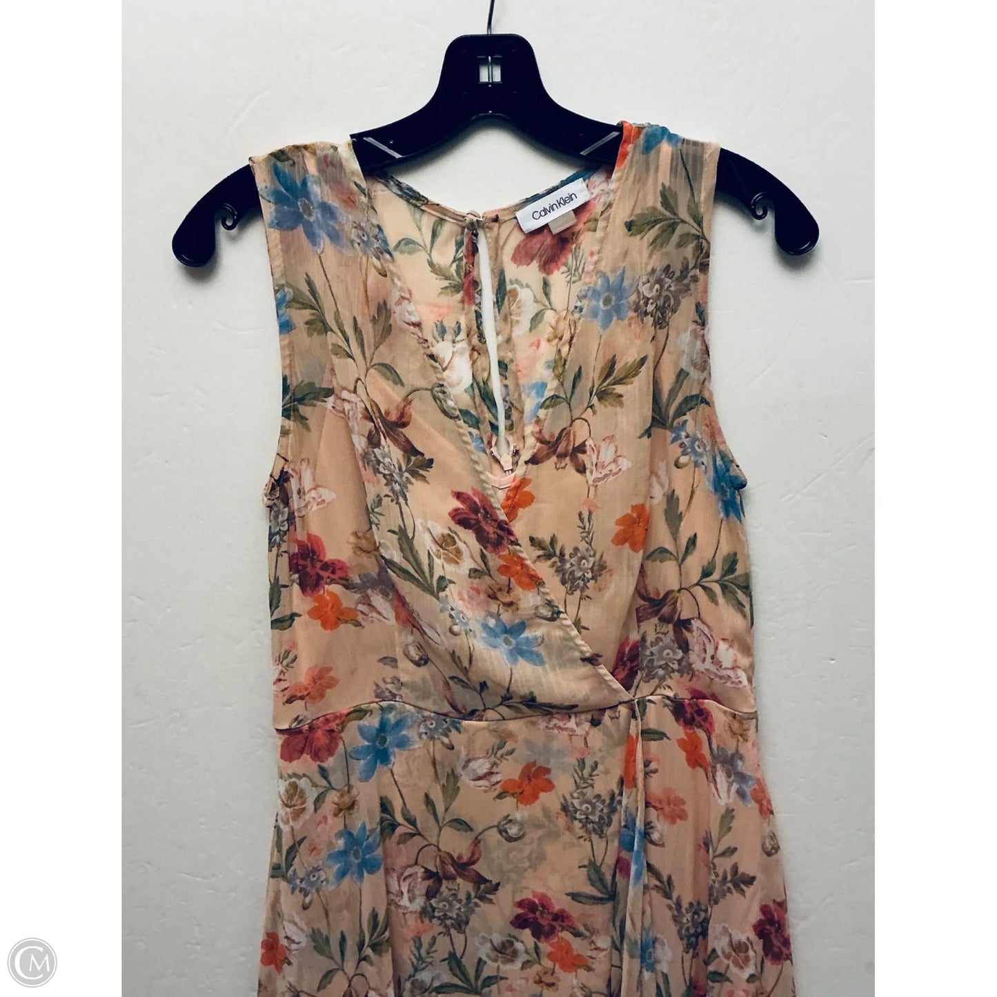 Dress Casual Maxi By Calvin Klein In Pink, Size: M