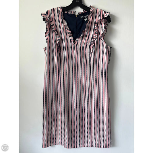 Dress Designer By Karl Lagerfeld In Pink, Size: 12