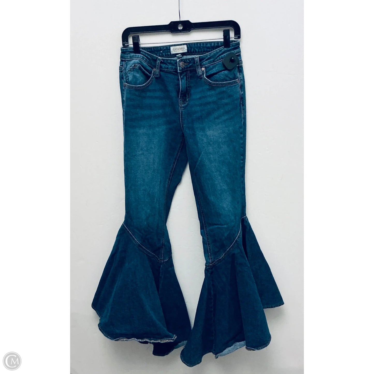 Jeans Flared By Shyanne In Blue Denim, Size: 8