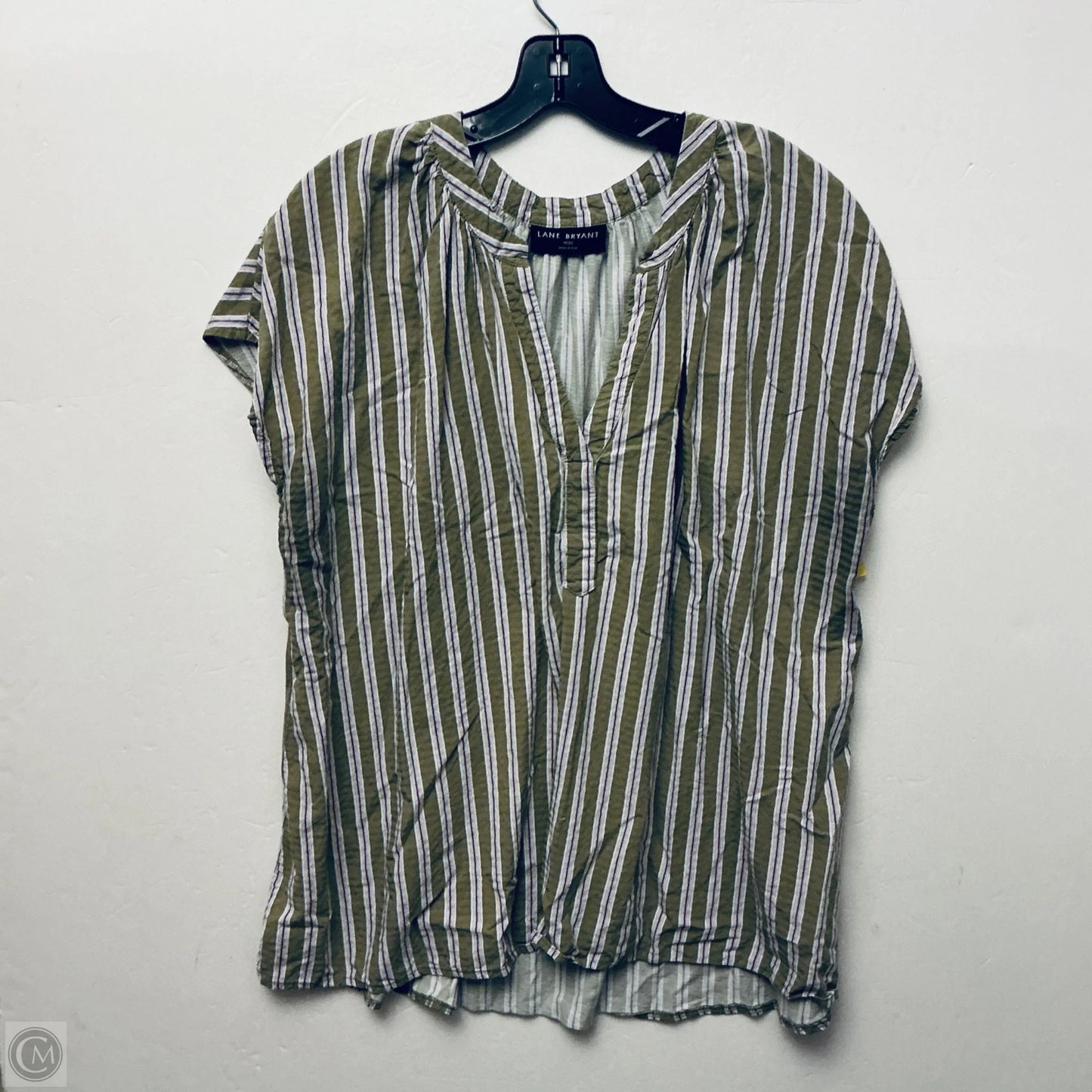 Top Sleeveless By Lane Bryant In Striped Pattern, Size: 18