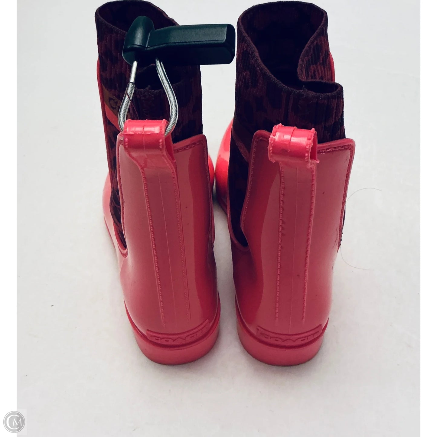 Boots Designer By Coach In Pink, Size: 7