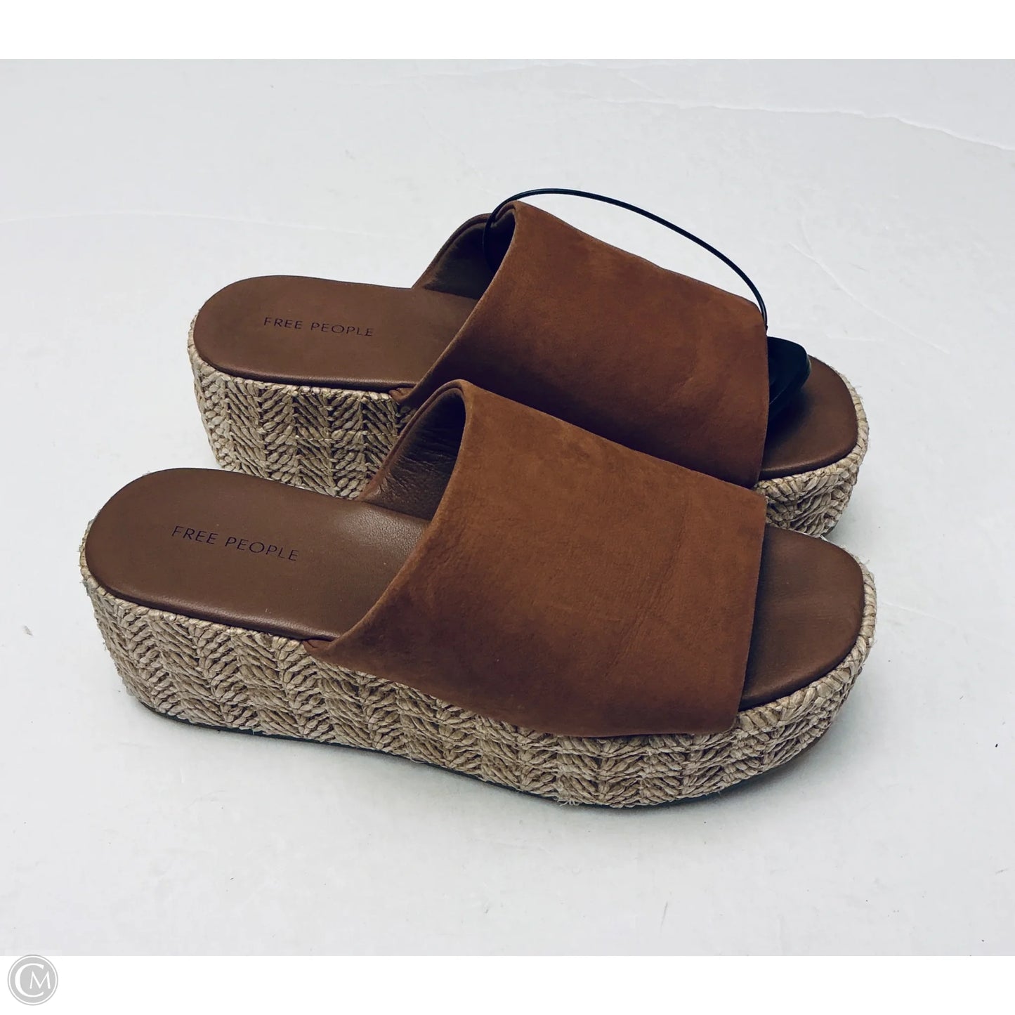 Sandals Heels Wedge By Free People In Brown, Size: 6