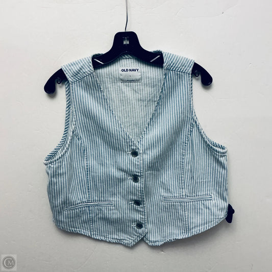 Vest Other By Old Navy In Striped Pattern, Size: L