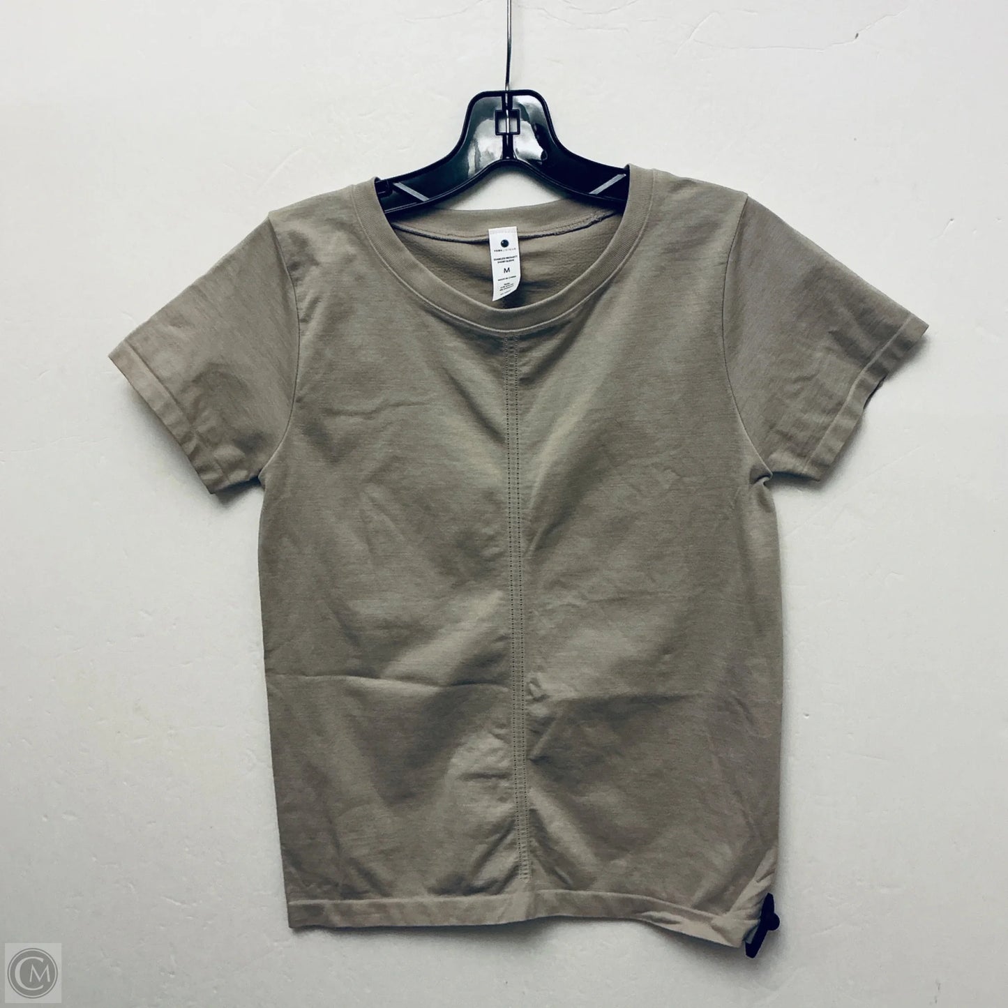 Top Short Sleeve Basic By Yogalicious In Brown, Size: M