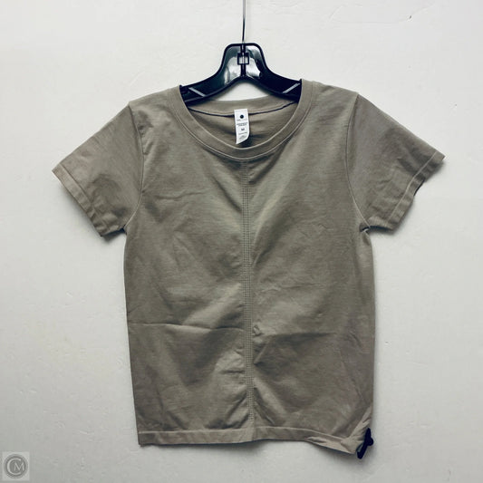 Top Short Sleeve Basic By Yogalicious In Brown, Size: M