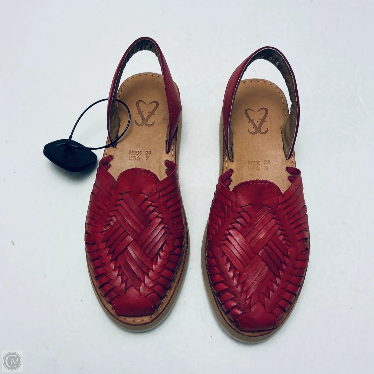 Sandals Flats By Fiesta Feet In Red, Size: 7