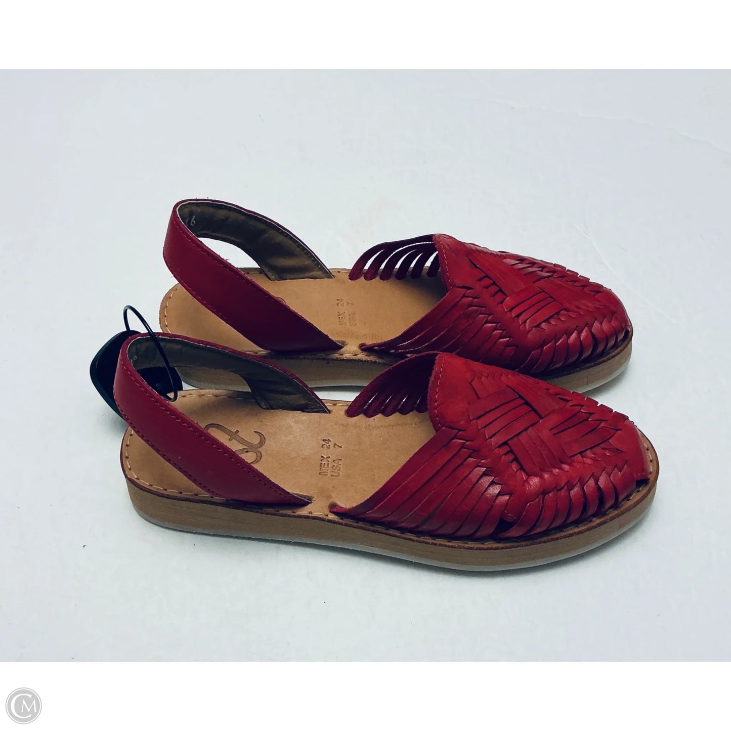 Sandals Flats By Fiesta Feet In Red, Size: 7