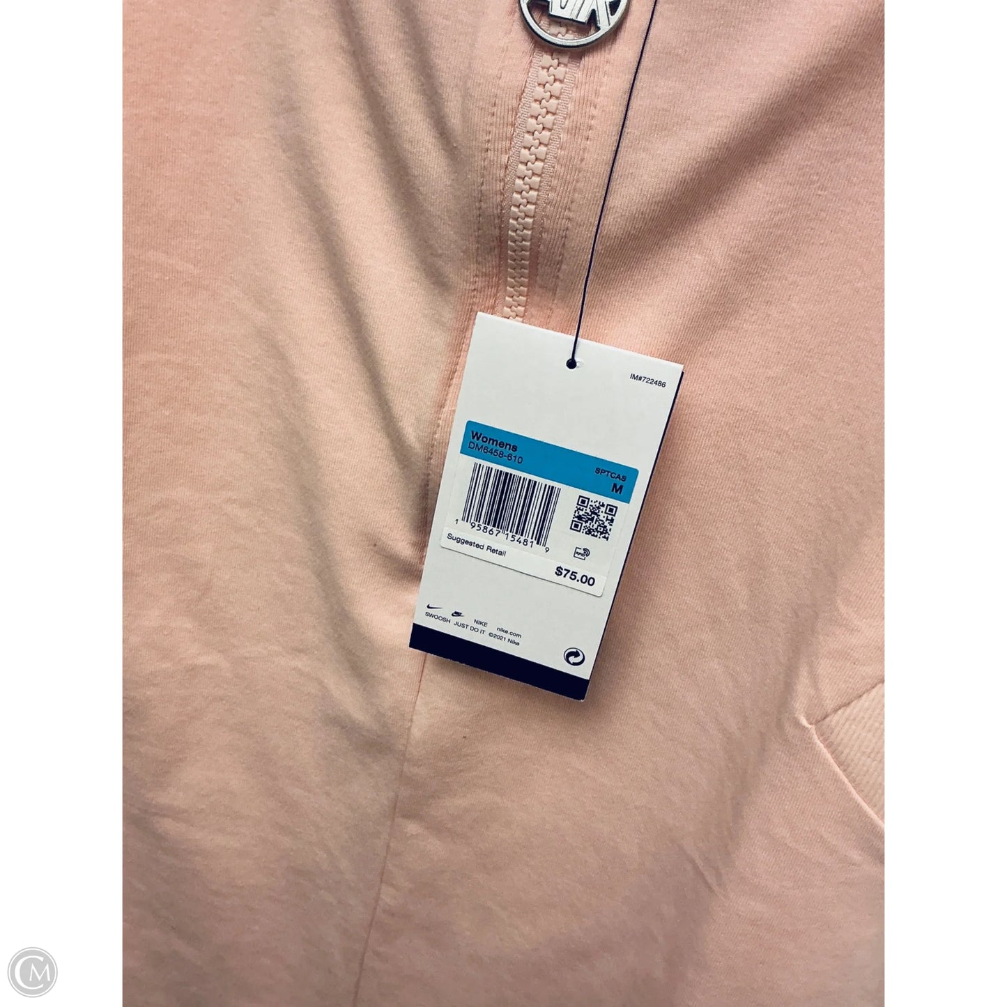 Athletic Dress By Nike Apparel In Pink, Size: M