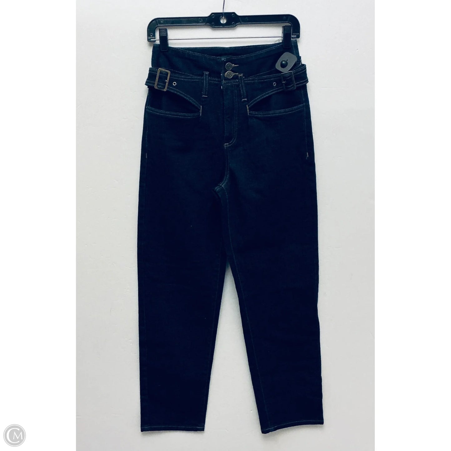 Jeans Straight By Banana Republic In Blue Denim, Size: 2