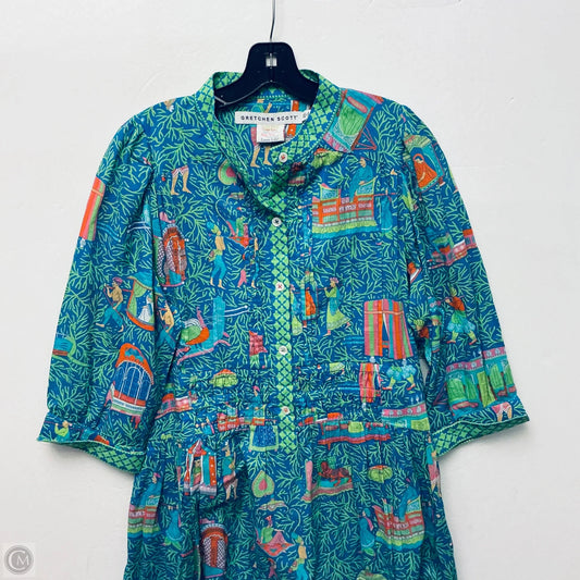 Dress Casual Midi By Gretchen Scott In Green, Size: M